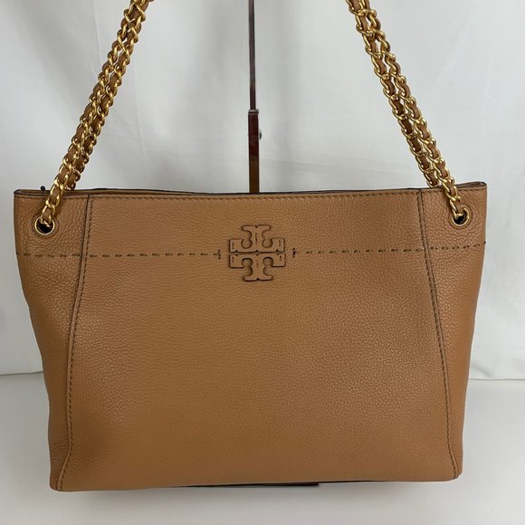 New Tory Burch McGraw Slouchy Leather Tote